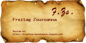 Freitag Zsuzsanna névjegykártya